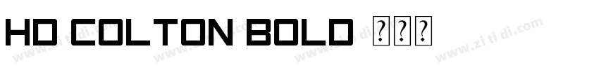 HD Colton Bold字体转换